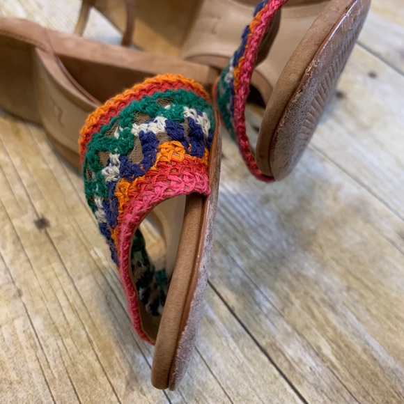 Schutz Joana Block Heel Ankle Strap Heels Sz 6.5B - Picture 6 of 8